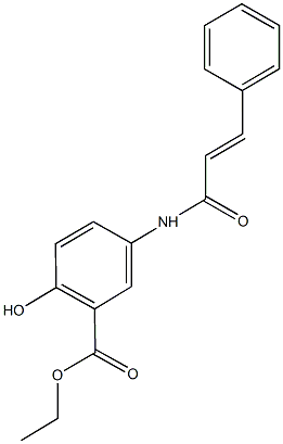 ethyl 5-(cinnamoylamino)-2-hydroxybenzoate 구조식 이미지