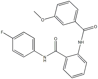 N-(4-fluorophenyl)-2-[(3-methoxybenzoyl)amino]benzamide Structure
