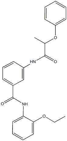 N-(2-ethoxyphenyl)-3-[(2-phenoxypropanoyl)amino]benzamide 구조식 이미지