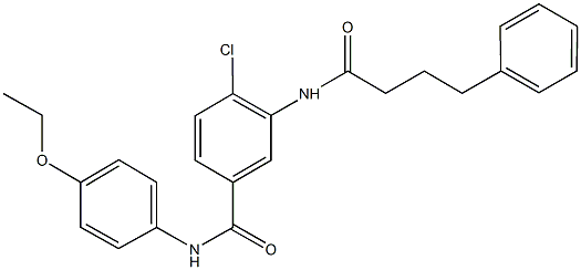 4-chloro-N-(4-ethoxyphenyl)-3-[(4-phenylbutanoyl)amino]benzamide Structure