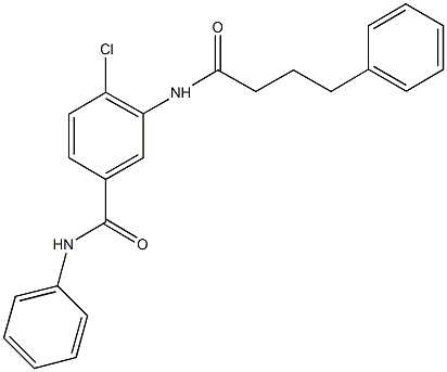 4-chloro-N-phenyl-3-[(4-phenylbutanoyl)amino]benzamide Structure