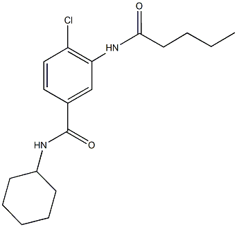 4-chloro-N-cyclohexyl-3-(pentanoylamino)benzamide 구조식 이미지
