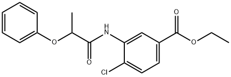 ethyl 4-chloro-3-[(2-phenoxypropanoyl)amino]benzoate Structure