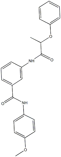 N-(4-methoxyphenyl)-3-[(2-phenoxypropanoyl)amino]benzamide Structure