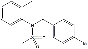 N-(4-bromobenzyl)-N-(2-methylphenyl)methanesulfonamide Structure