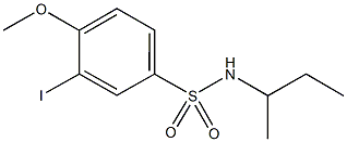 N-(sec-butyl)-3-iodo-4-methoxybenzenesulfonamide Structure