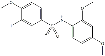 N-(2,4-dimethoxyphenyl)-3-iodo-4-methoxybenzenesulfonamide Structure