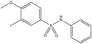 3-iodo-4-methoxy-N-phenylbenzenesulfonamide 구조식 이미지