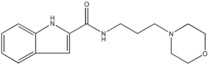 N-[3-(4-morpholinyl)propyl]-1H-indole-2-carboxamide 구조식 이미지