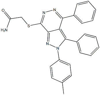 2-{[2-(4-methylphenyl)-3,4-diphenyl-2H-pyrazolo[3,4-d]pyridazin-7-yl]sulfanyl}acetamide Structure