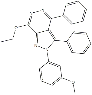 7-ethoxy-2-(3-methoxyphenyl)-3,4-diphenyl-2H-pyrazolo[3,4-d]pyridazine Structure