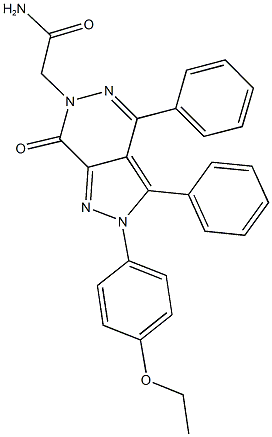 2-[2-(4-ethoxyphenyl)-7-oxo-3,4-diphenyl-2,7-dihydro-6H-pyrazolo[3,4-d]pyridazin-6-yl]acetamide Structure