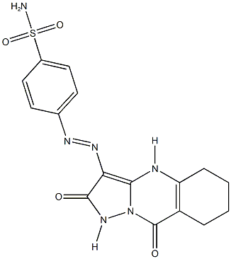 4-[(2,9-dioxo-1,2,4,5,6,7,8,9-octahydropyrazolo[5,1-b]quinazolin-3-yl)diazenyl]benzenesulfonamide Structure