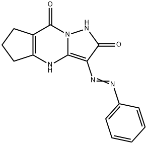 3-(phenyldiazenyl)-4,5,6,7-tetrahydro-1H-cyclopenta[d]pyrazolo[1,5-a]pyrimidine-2,8-dione 구조식 이미지