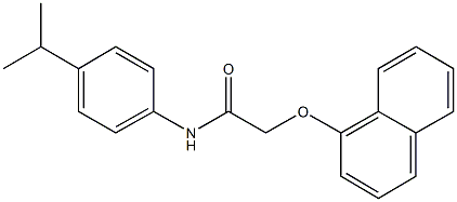 N-(4-isopropylphenyl)-2-(1-naphthyloxy)acetamide Structure