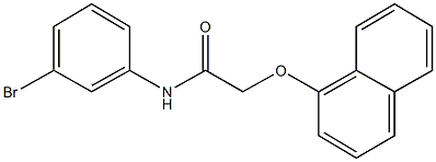 N-(3-bromophenyl)-2-(1-naphthyloxy)acetamide 구조식 이미지