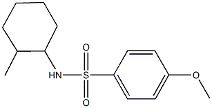 4-methoxy-N-(2-methylcyclohexyl)benzenesulfonamide Structure