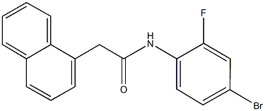 N-(4-bromo-2-fluorophenyl)-2-(1-naphthyl)acetamide Structure