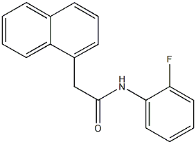 N-(2-fluorophenyl)-2-(1-naphthyl)acetamide 구조식 이미지