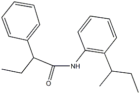 N-(2-sec-butylphenyl)-2-phenylbutanamide Structure