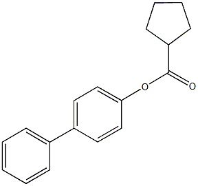 [1,1'-biphenyl]-4-yl cyclopentanecarboxylate Structure