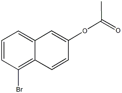 5-bromo-2-naphthyl acetate 구조식 이미지