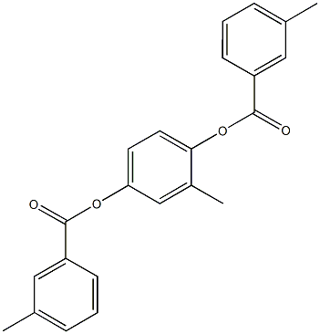 2-methyl-4-[(3-methylbenzoyl)oxy]phenyl 3-methylbenzoate 구조식 이미지