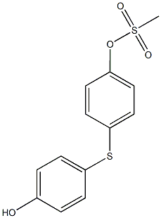 4-[(4-hydroxyphenyl)sulfanyl]phenyl methanesulfonate Structure
