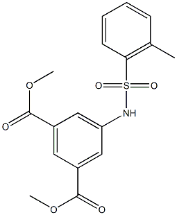 dimethyl 5-{[(2-methylphenyl)sulfonyl]amino}isophthalate Structure