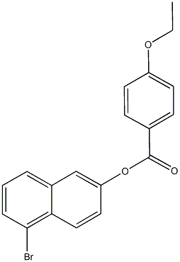 5-bromo-2-naphthyl 4-ethoxybenzoate 구조식 이미지