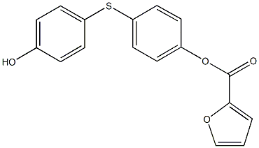 4-[(4-hydroxyphenyl)sulfanyl]phenyl 2-furoate 구조식 이미지