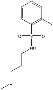 N-(3-methoxypropyl)-2-methylbenzenesulfonamide 구조식 이미지