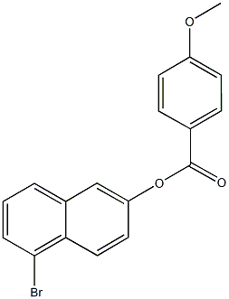 5-bromo-2-naphthyl 4-methoxybenzoate Structure