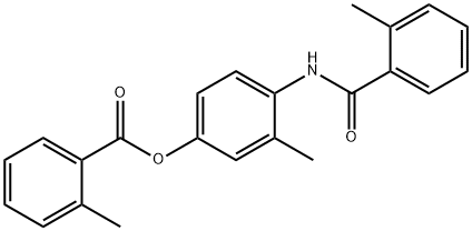 3-methyl-4-[(2-methylbenzoyl)amino]phenyl 2-methylbenzoate Structure