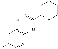 N-(2-hydroxy-4-methylphenyl)cyclohexanecarboxamide 구조식 이미지