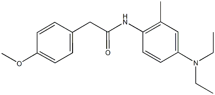 N-[4-(diethylamino)-2-methylphenyl]-2-(4-methoxyphenyl)acetamide Structure