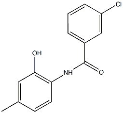 3-chloro-N-(2-hydroxy-4-methylphenyl)benzamide Structure