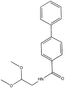 N-(2,2-dimethoxyethyl)[1,1'-biphenyl]-4-carboxamide 구조식 이미지