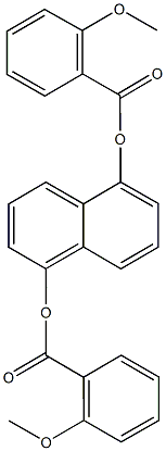 5-[(2-methoxybenzoyl)oxy]-1-naphthyl 2-methoxybenzoate 구조식 이미지