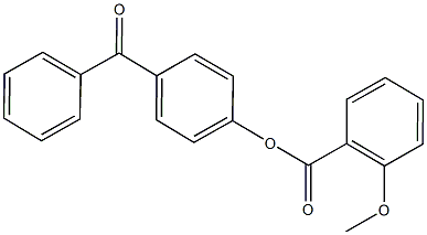 4-benzoylphenyl 2-methoxybenzoate Structure