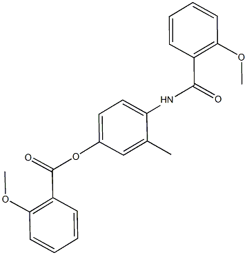 4-[(2-methoxybenzoyl)amino]-3-methylphenyl 2-methoxybenzoate Structure