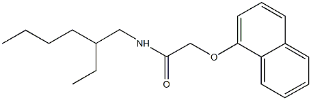 N-(2-ethylhexyl)-2-(1-naphthyloxy)acetamide 구조식 이미지