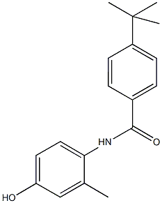 4-tert-butyl-N-(4-hydroxy-2-methylphenyl)benzamide 구조식 이미지