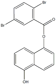 5-hydroxy-1-naphthyl 2,5-dibromobenzoate Structure