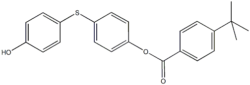 4-[(4-hydroxyphenyl)sulfanyl]phenyl 4-tert-butylbenzoate Structure