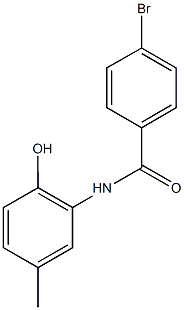 4-bromo-N-(2-hydroxy-5-methylphenyl)benzamide Structure