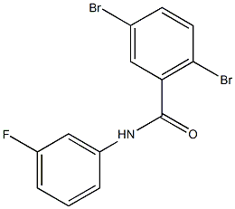 2,5-dibromo-N-(3-fluorophenyl)benzamide Structure