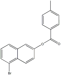 5-bromo-2-naphthyl 4-methylbenzoate Structure