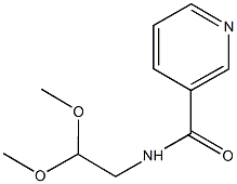 N-(2,2-dimethoxyethyl)nicotinamide 구조식 이미지