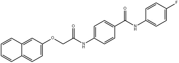 N-(4-fluorophenyl)-4-{[(2-naphthyloxy)acetyl]amino}benzamide Structure